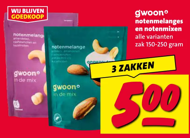 Aanbieding: notenmelanges en notenmixen