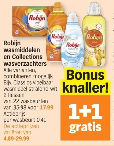 Promotie: Wasmiddelen en Collections wasverzachters