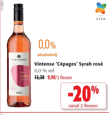 Promotie: Vintense 'Cépages' Syrah rosé