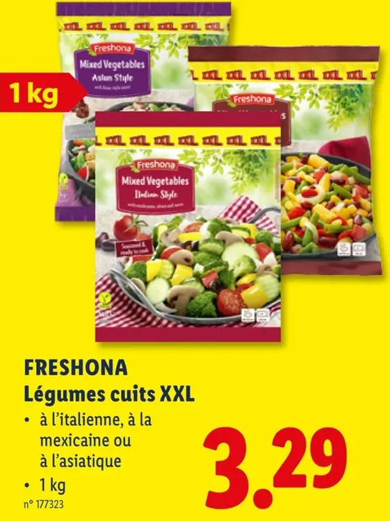 Offre: Légumes cuits XXL