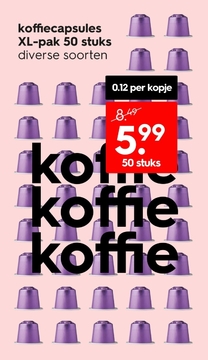 Aanbieding: koffiecapsules XL-pak