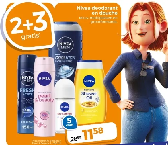 Aanbieding: Nivea deodorant en douche