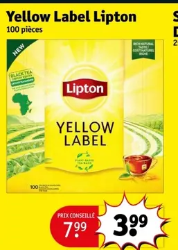 Offre: Yellow Label Lipton