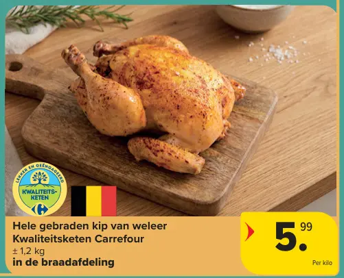 Promotie: Hele gebraden kip van weleer