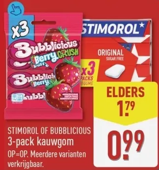 Aanbieding: kauwgom