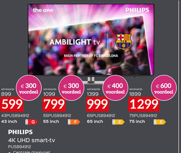 Aanbieding: 4K UHD smart-tv