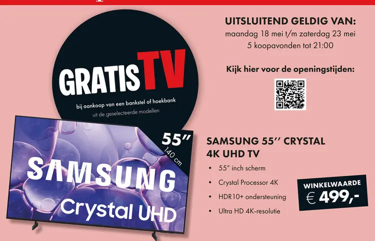Promotie: 55" crystal 4k uhd tv