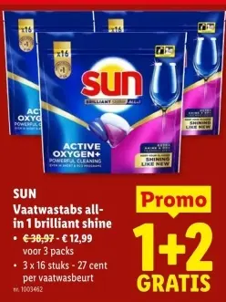 Promotie: Vaatwastabs all-in 1 brilliant shine