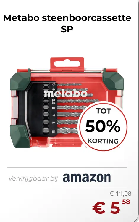 Aanbieding: steenboorcassette