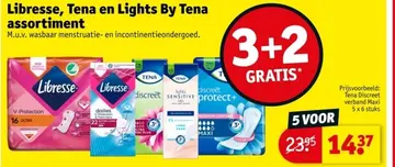 Aanbieding: Libresse, Tena en Lights By Tena assortiment