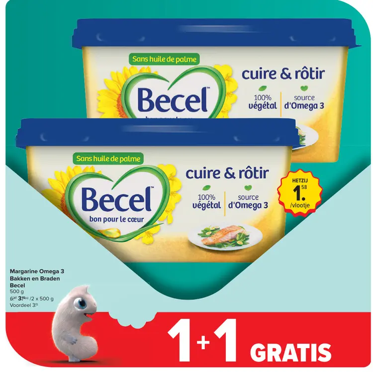 Promotie: Margarine Omega 3 Bakken en Braden