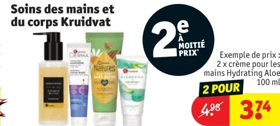 Offre: crème pour les mains Hydrating Aloe