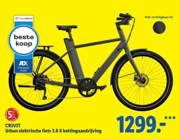 Aanbieding: Urban elektrische fiets 3.0 X kettingaandrijving