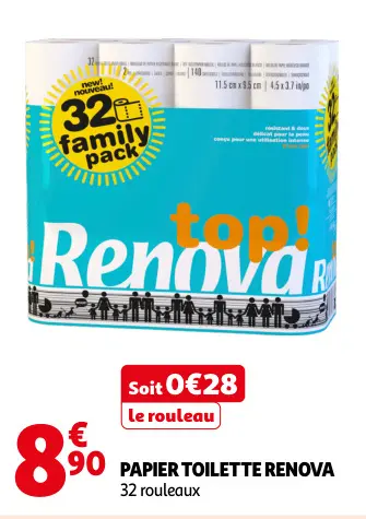 Promotie: Papier toilette Renova