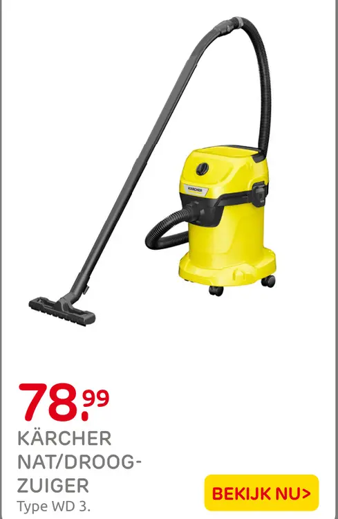 Aanbieding: Nat/droog-zuiger