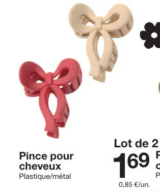 Offre: Pince pour cheveux