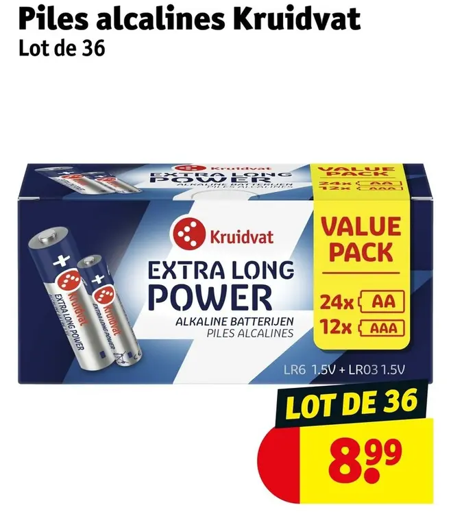 Offre: Piles alcalines