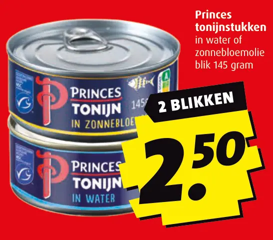 Aanbieding: Princes tonijnstukken