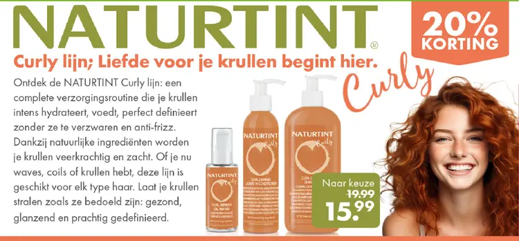 Aanbieding: NATURTINT Curly lijn