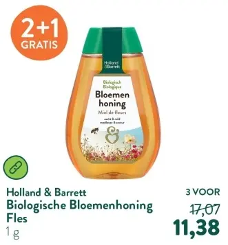 Aanbieding: Biologische Bloemenhoning Fles