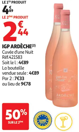 Offre: IGP Ardèche Cuvée d'une Nuit