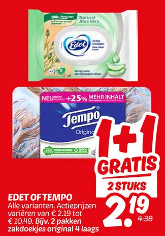 Aanbieding: Edet of Tempo