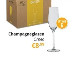 Promotie: Champagneglazen