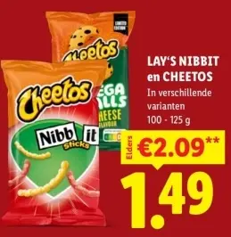 Aanbieding: Nibbit en Cheetos