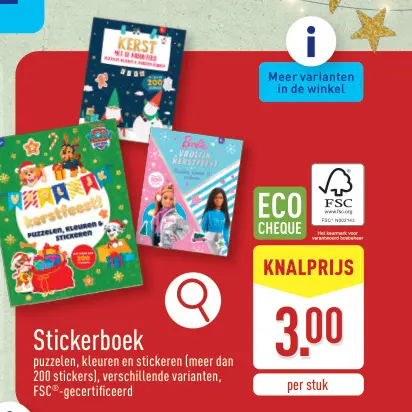 Aanbieding: Stickerboek