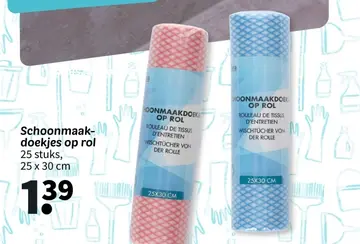 Aanbieding: Schoonmaakdoekjes op rol