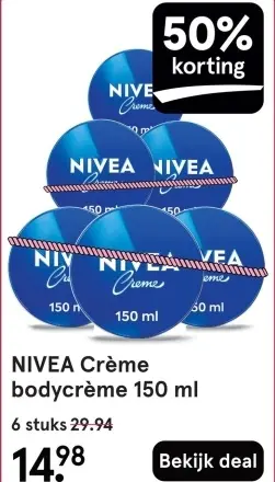 Aanbieding: NIVEA Crème bodycrème