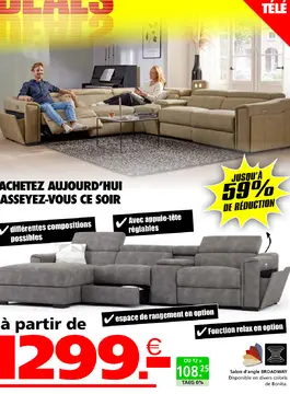 Offre: Salon d'angle BROADWAY