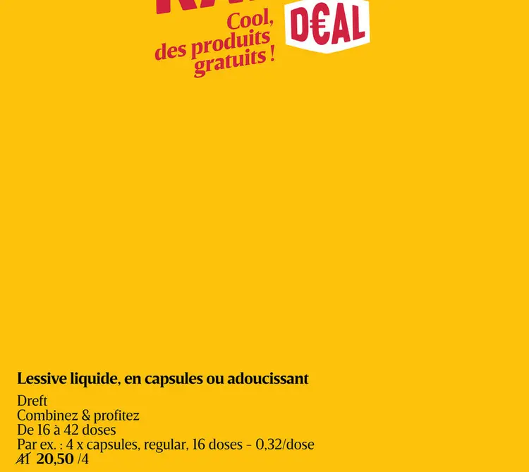 Offre: Lessive | Caps | 4 In 1 | Regular