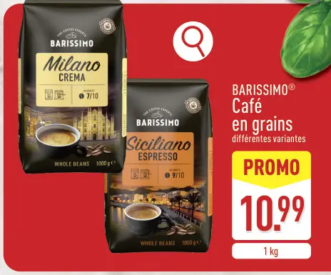 Offre: BARISSIMO® Café en grains