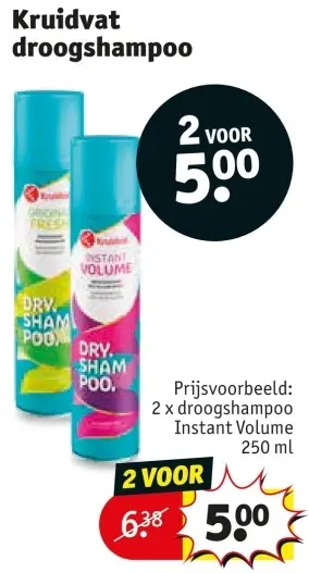 Promotie: Droogshampoo