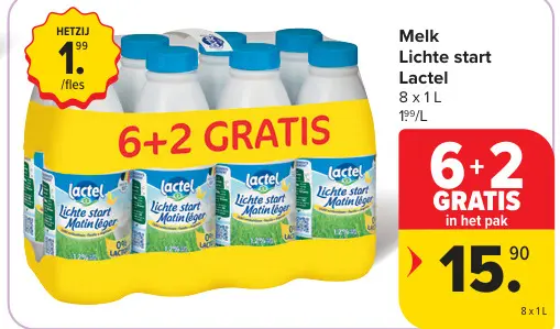 Promotie: Melk Lichte start