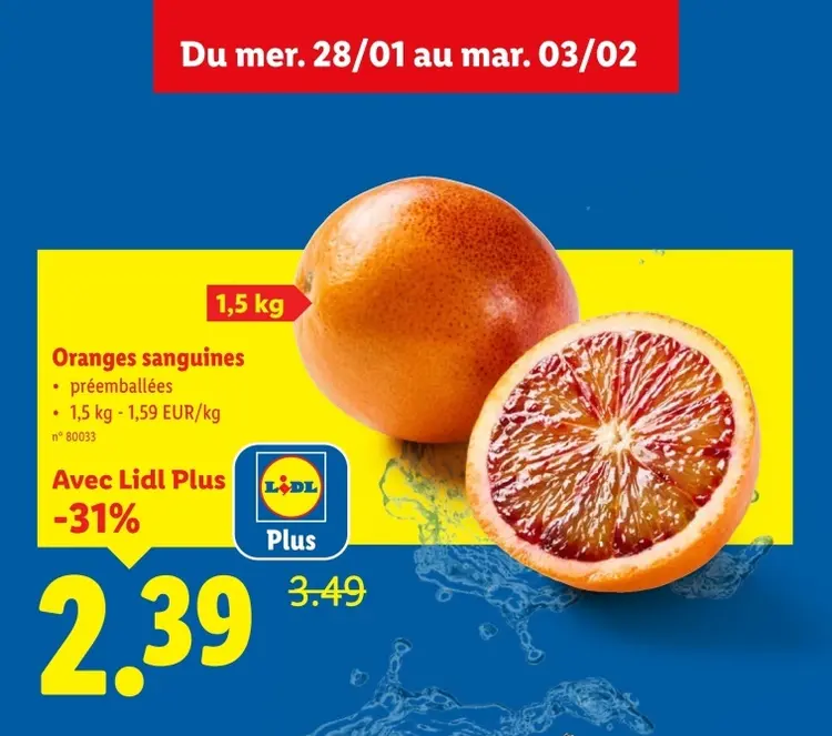 Offre: Oranges sanguines
