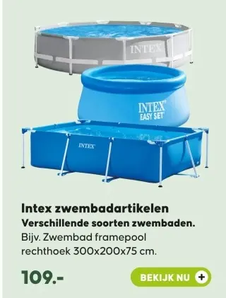 Aanbieding: Intex zwembadartikelen