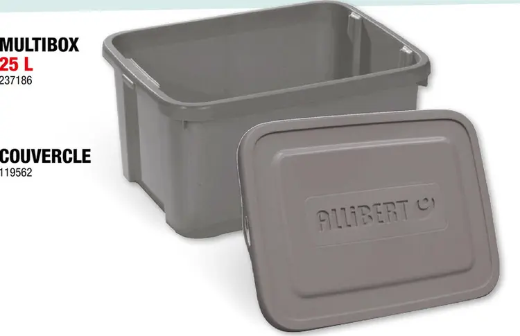 Offre: Curver couvercle Multibox 25l gris