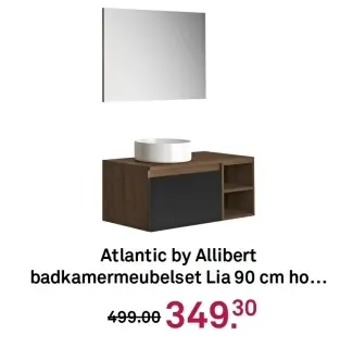 Aanbieding: Atlantic by Allibert badkamermeubelset Lia 90