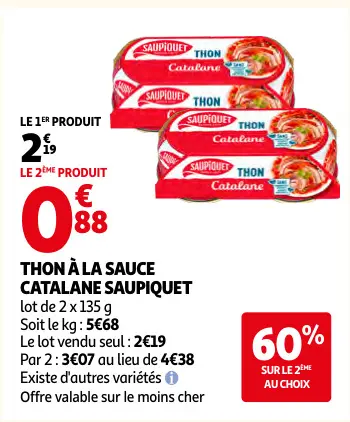 Offre: Thon à la sauce catalane