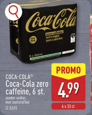 Promotie: Coca Cola zero caffeine