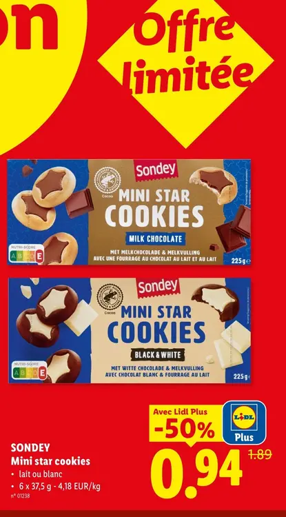 Offre: Mini star cookies