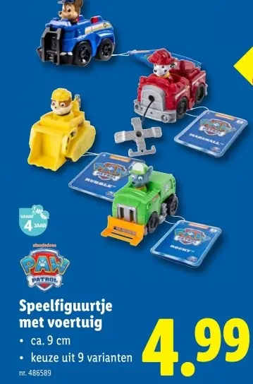 Aanbieding: Speelfiguurtje met voertuig