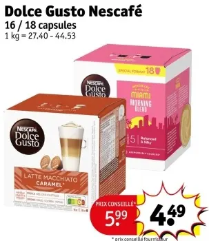 Offre: Dolce Gusto Nescafé