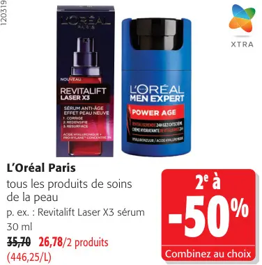 Offre: Produits de soins de la peau