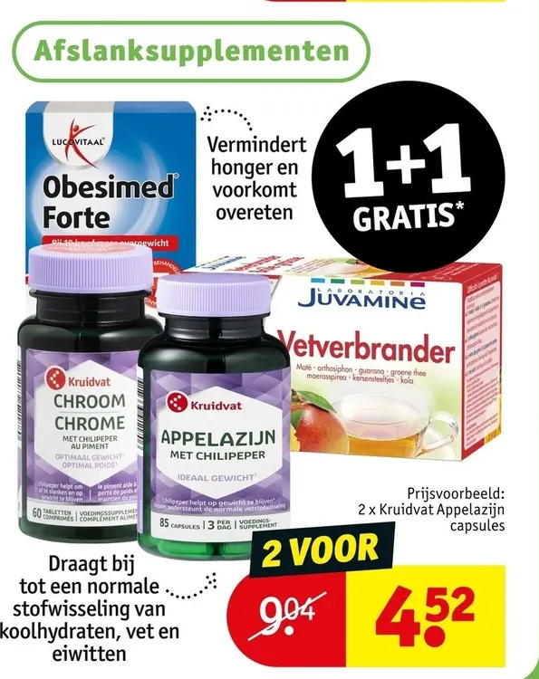 Promotie: Afslanksupplementen