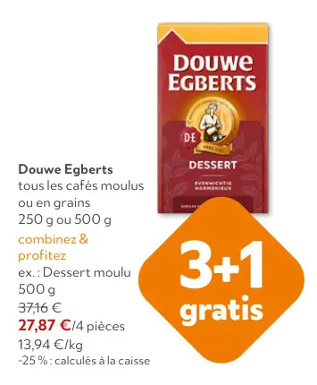 Offre: Douwe Egberts Dessert moulu