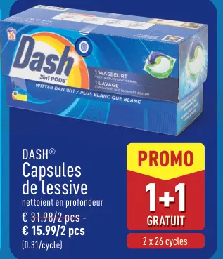 Offre: Capsules de lessive