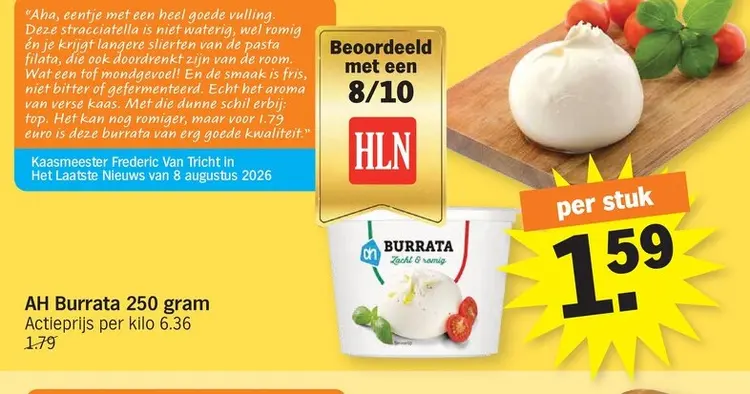 Promotie: AH Burrata